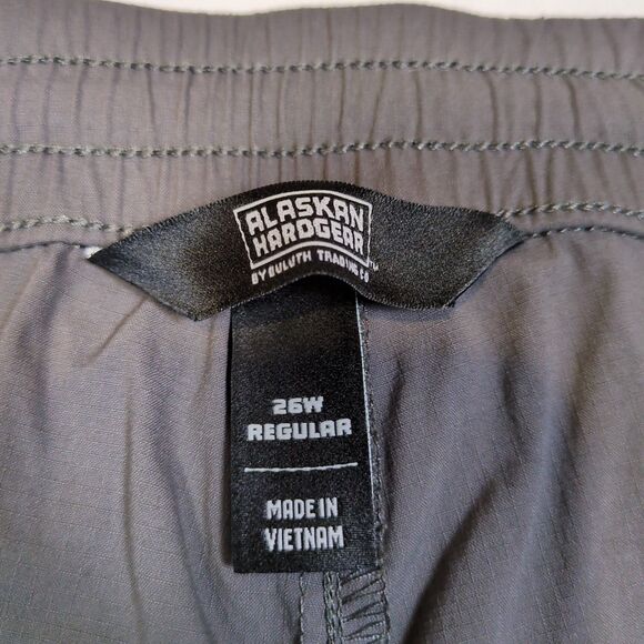 Duluth Trading Womens 26W Alaskan Hardgear Pants Gray Stretch Nylon Hike Outdoor - Picture 2 of 12